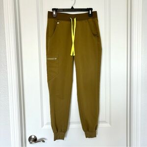 Figs Martini Olive Green Zamora Joggers Scrub Pants Women’s XS